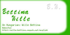 bettina wille business card